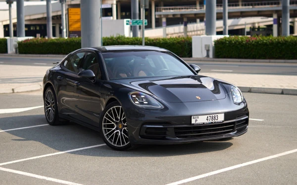 Dark Grey Porsche Panamera 4, 2020