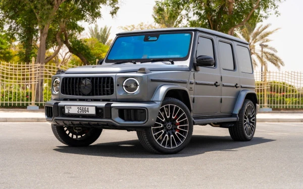 Grey Mercedes G63 AMG, 2025