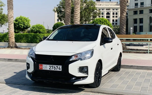 White Mitsubishi Attrage Prime, 2025